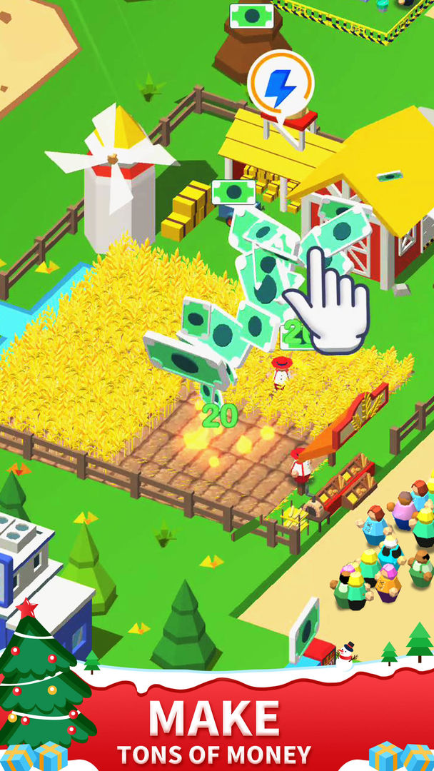 Idle Leisure Farm - Cash Click screenshot game
