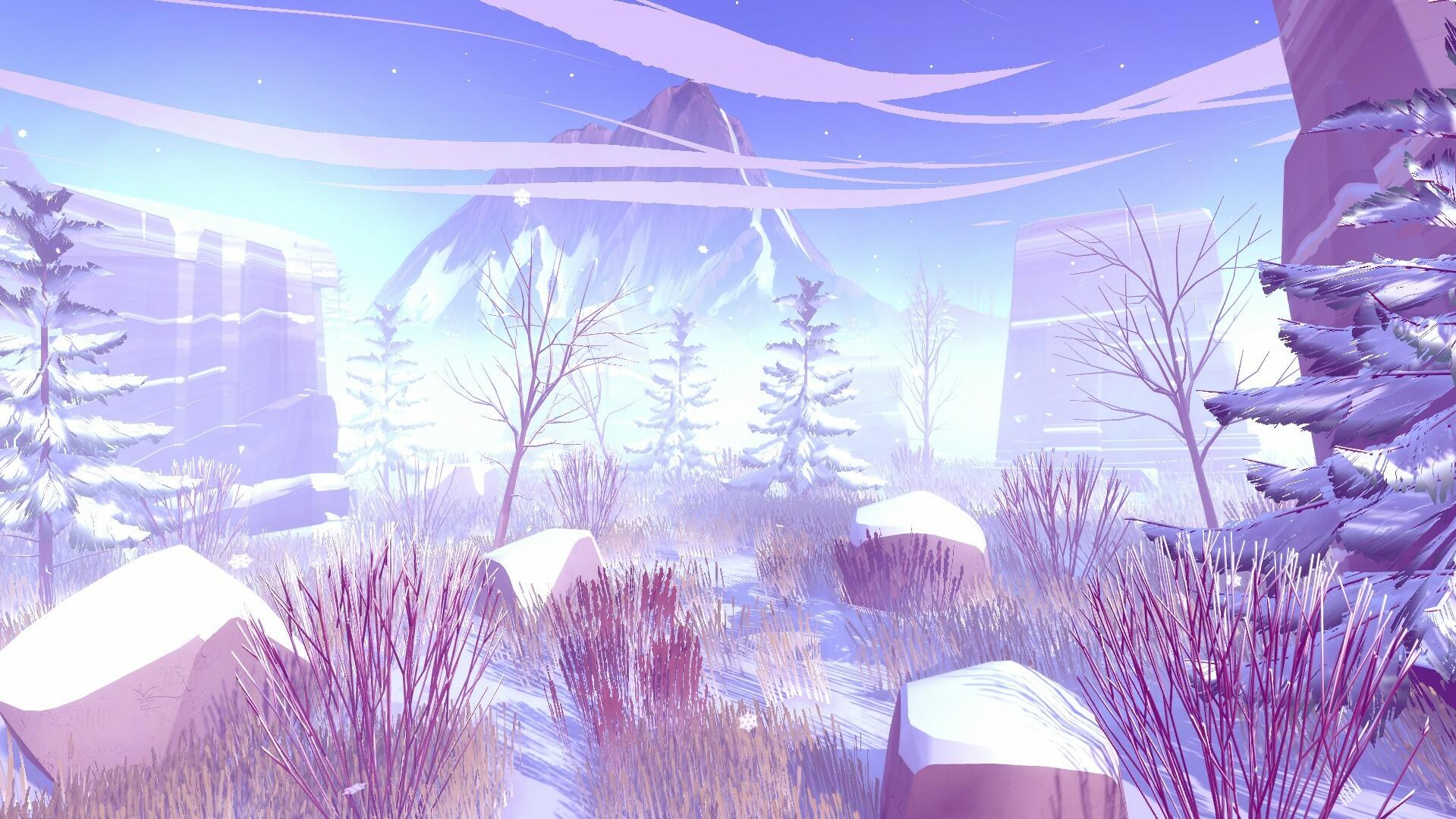 Winter Valley Hike Game Screenshot