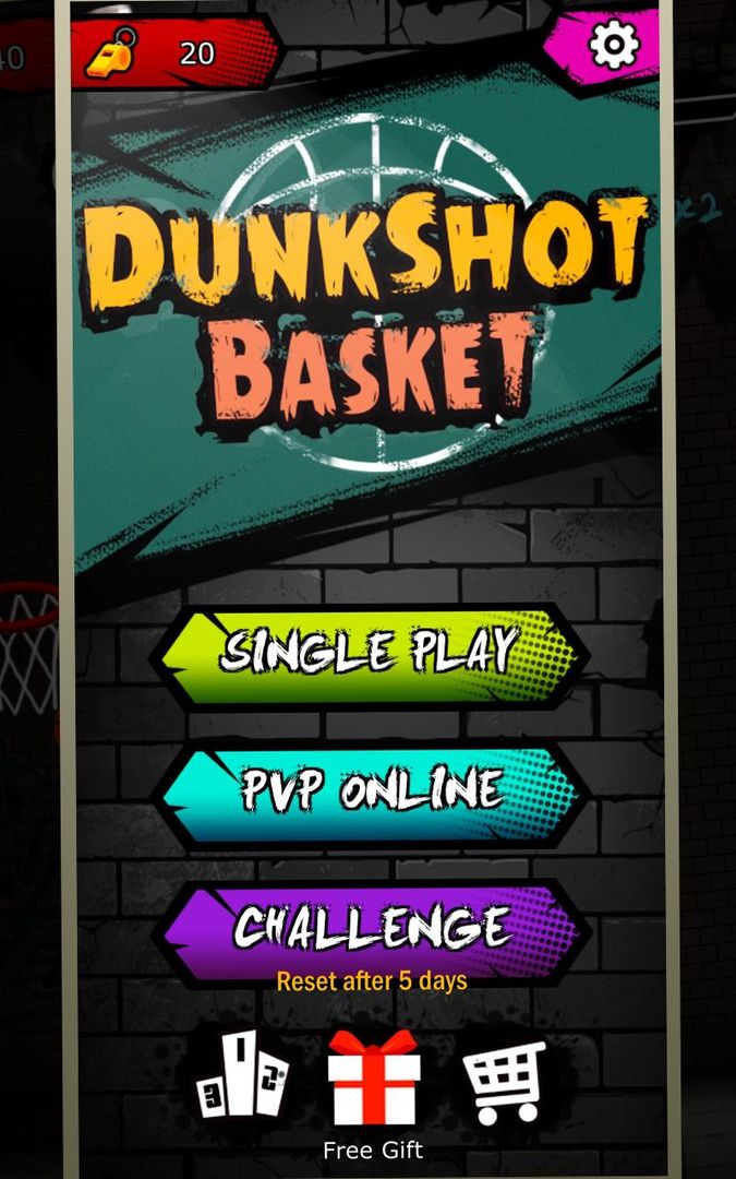 Screenshot of Dunk Shot Basket