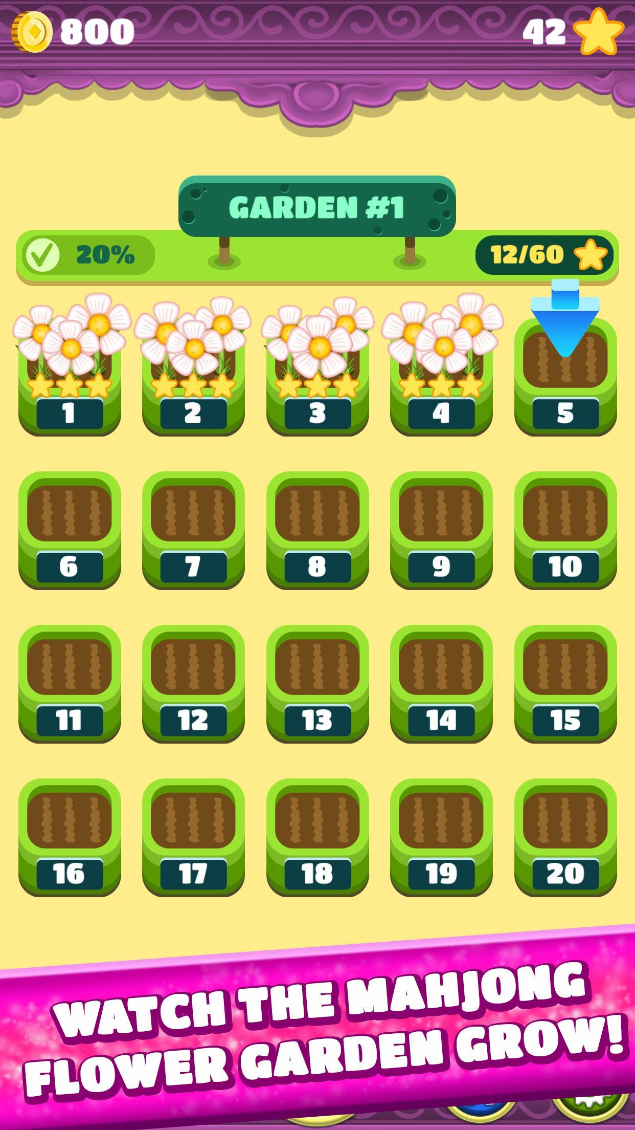 Mahjong Spring Flower Garden Game Screenshot