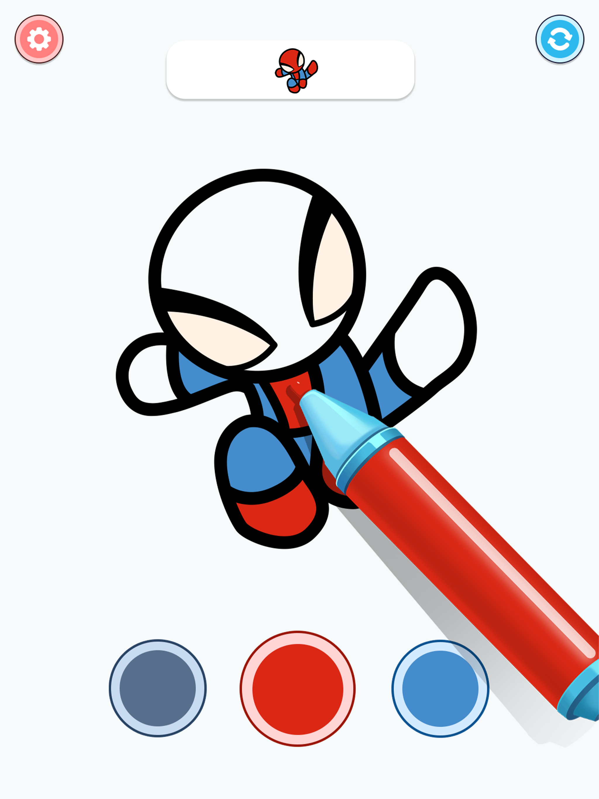 Screenshot of Superhero Coloring : ASMR Book