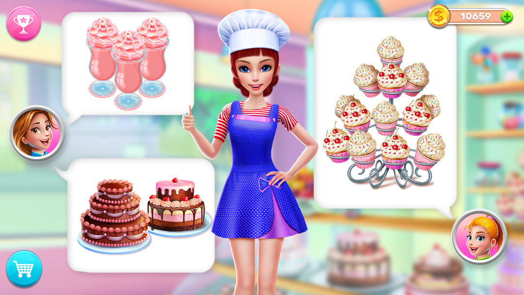 My Bakery Empire: Bake a Cake ภาพหน้าจอเกม