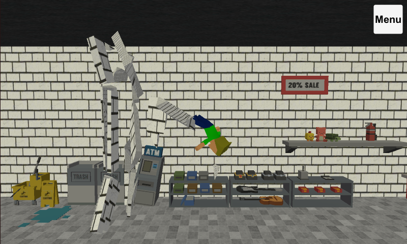 Screenshot of Ragdoll Shop Wrecker