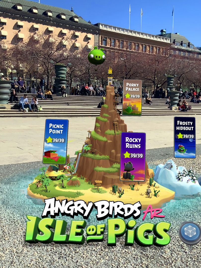 Screenshot of Angry Birds AR: Isle of Pigs