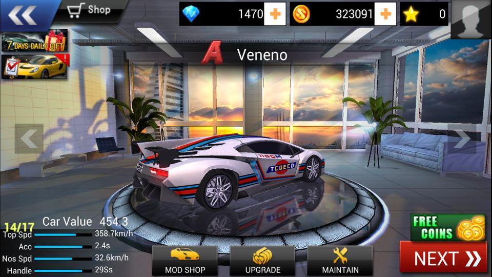 Screenshot 1 of ကားပြိုင်ပွဲ 3D 1.0