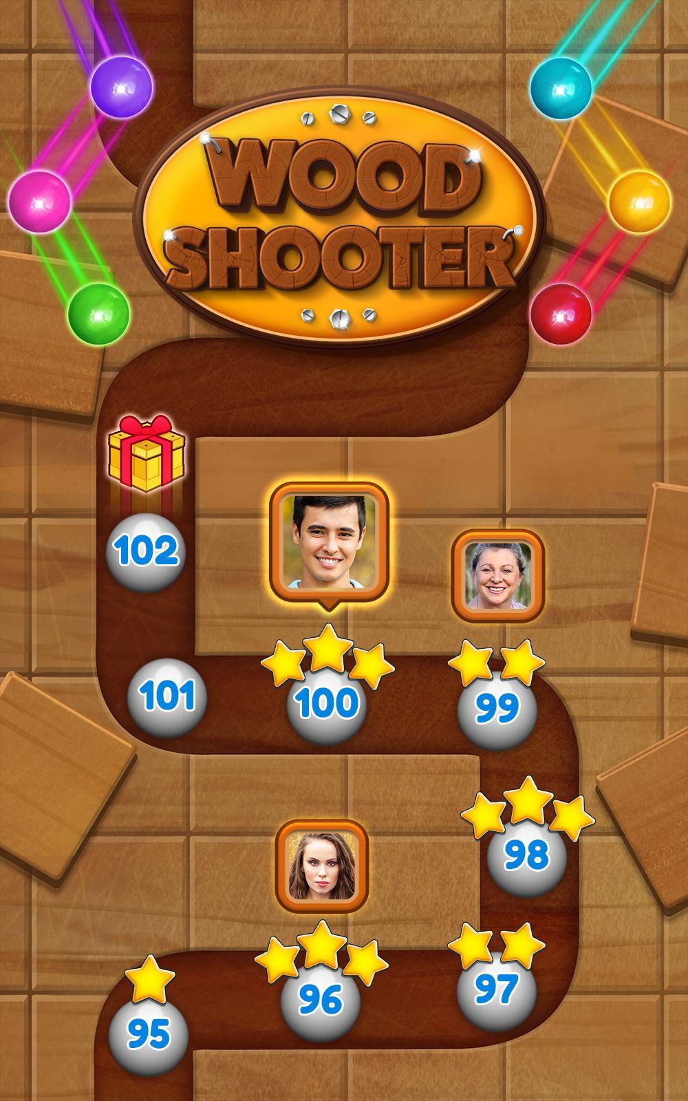 Wood Bubble Pop Game Screenshot