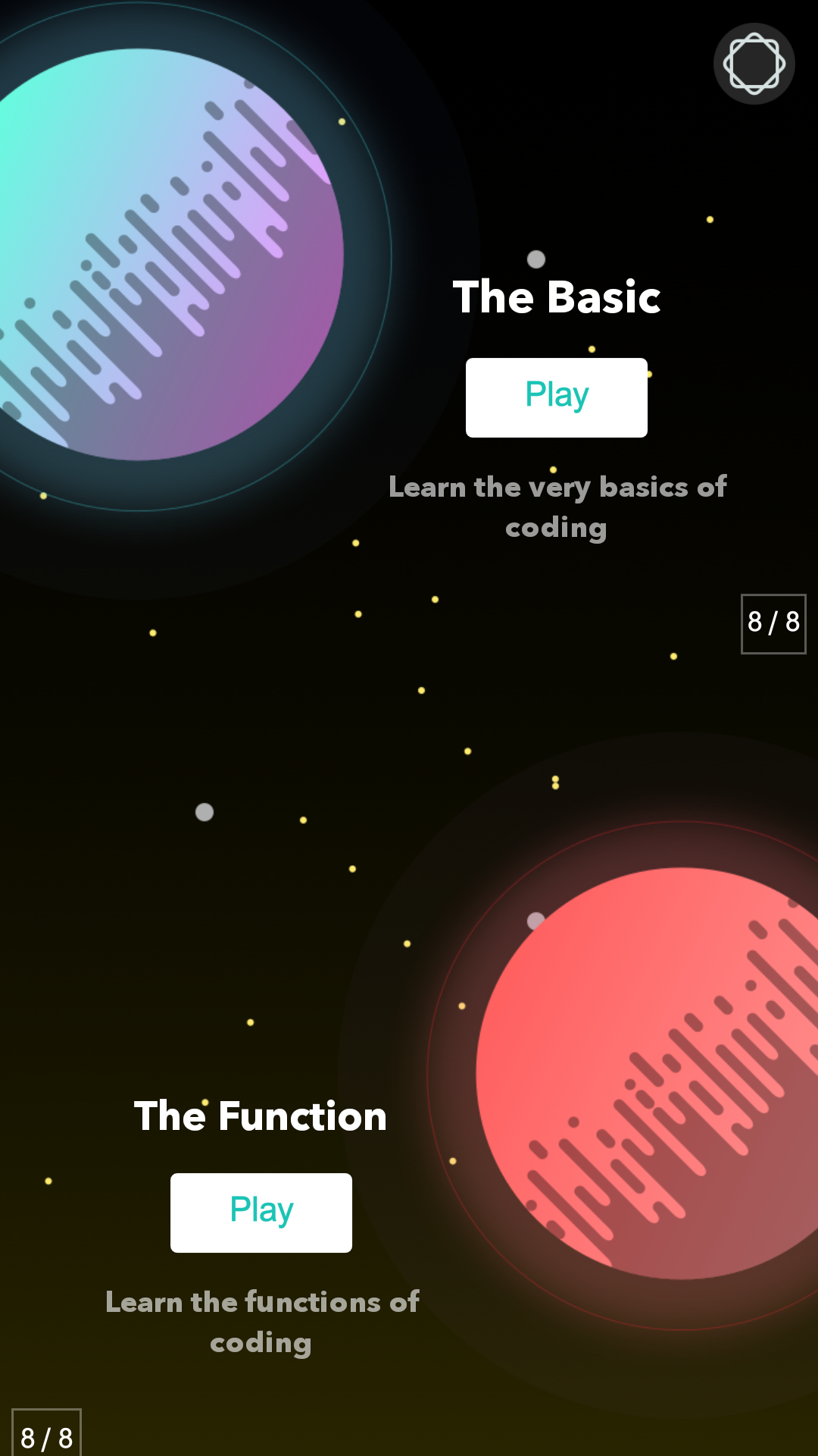Coding Planets 게임 스크린샷