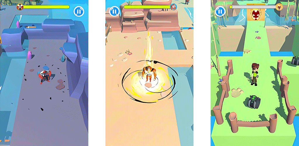 Ben Tennyson 10 omnitrex heros Game Screenshot