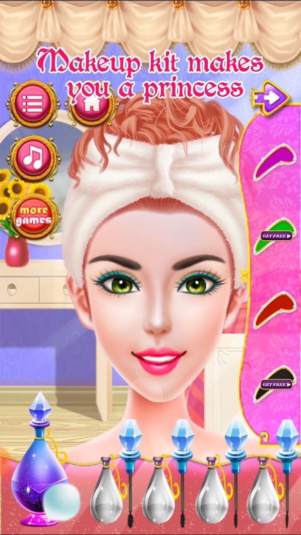 Screenshot of Princess Salon- Make up and Dressup Game for Girls