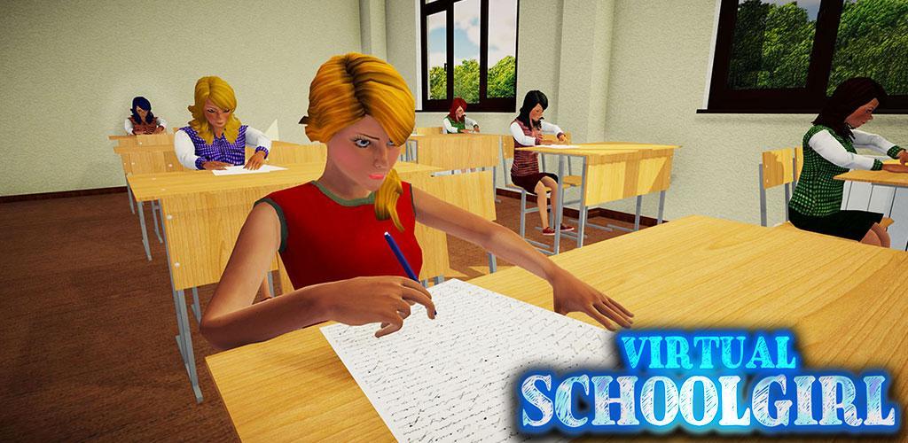 Banner of School Girl Simulator: Trò chơi ở trường trung học 1.0.1
