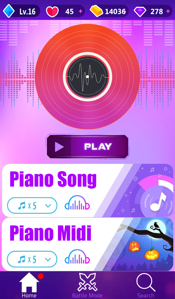 Cuplikan Layar Game Hugo and Guilherme Piano Tiles