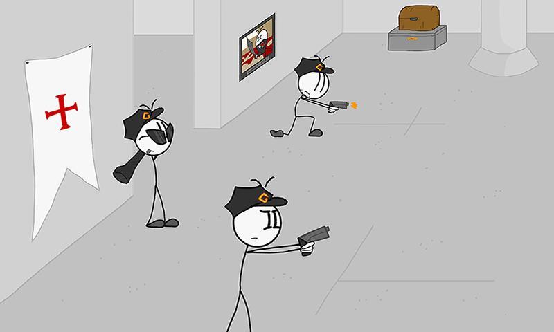 Stickman Stealing the Diamond:Think out of the box screenshot game
