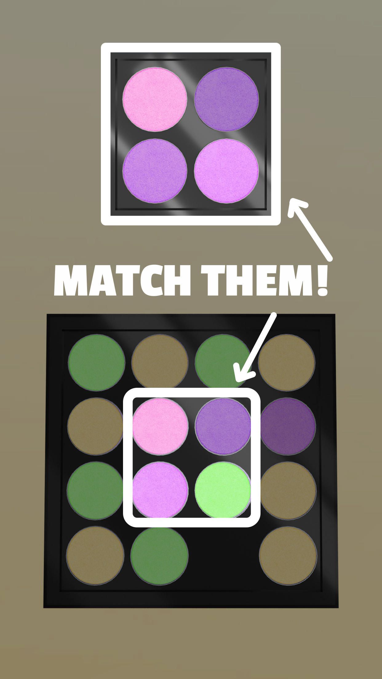 Cuplikan Layar Game Makeup Matching