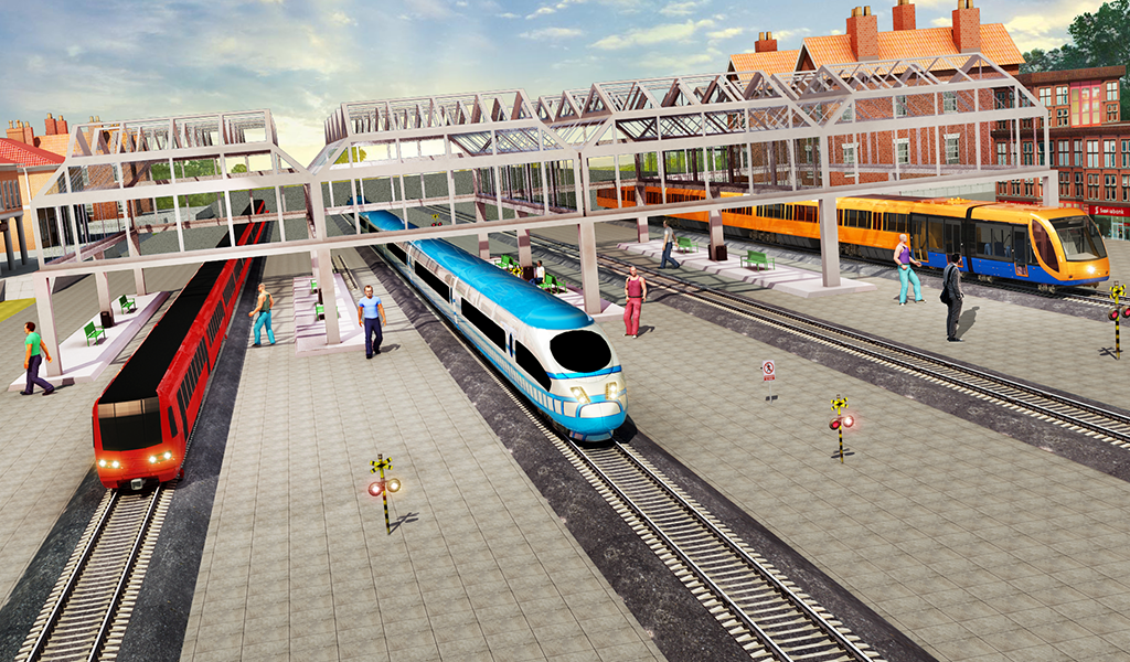 Indian Train City Pro Driving : Train Game Game Screenshot