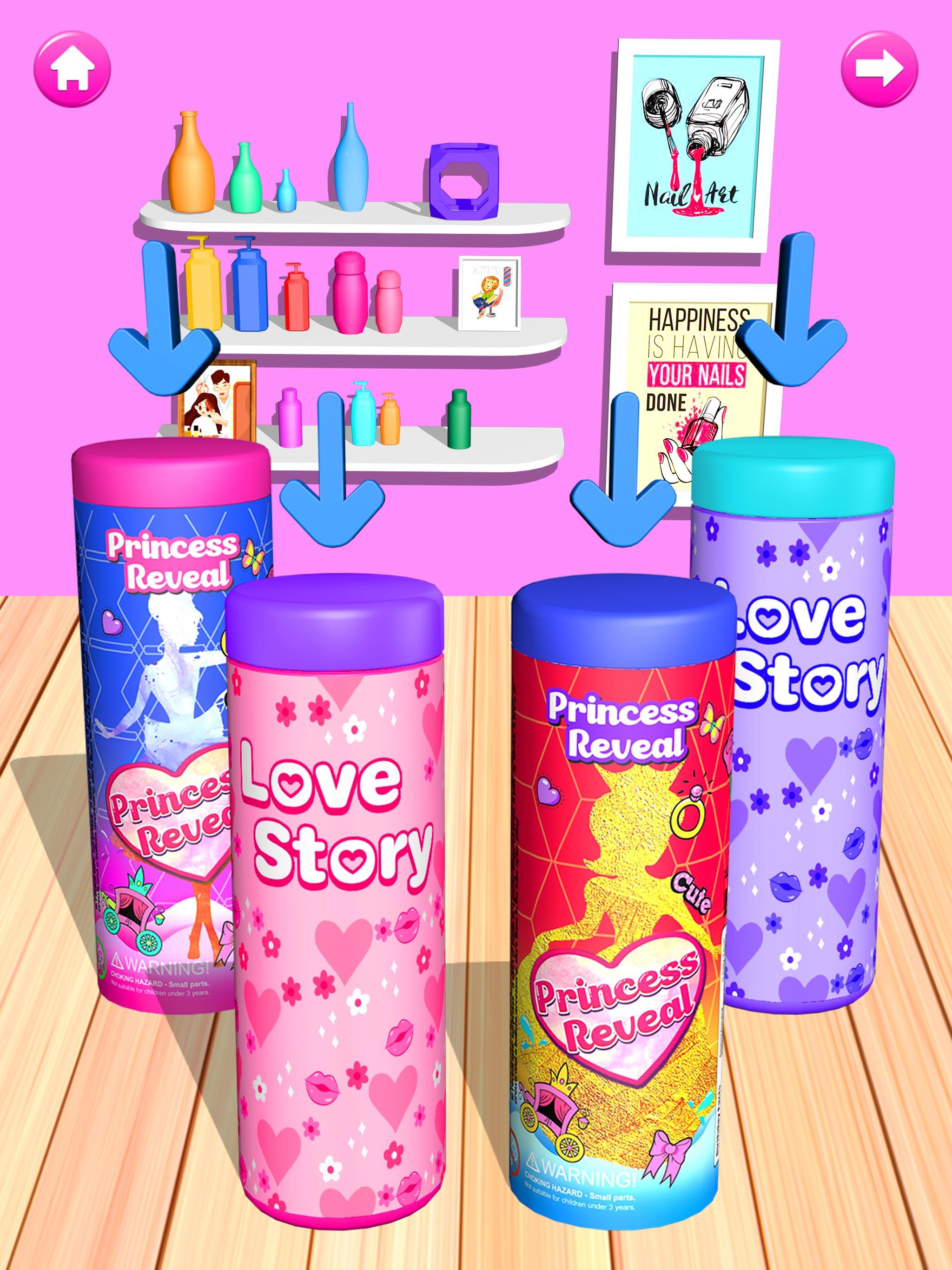 Скриншот игры Color Reveal Doll Girl Games