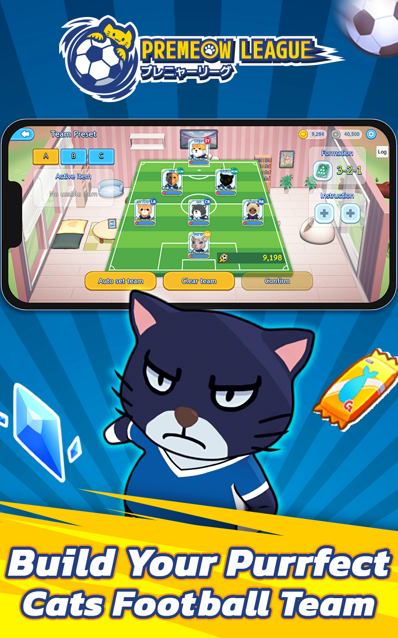 Screenshot of Premeow League Cat Football