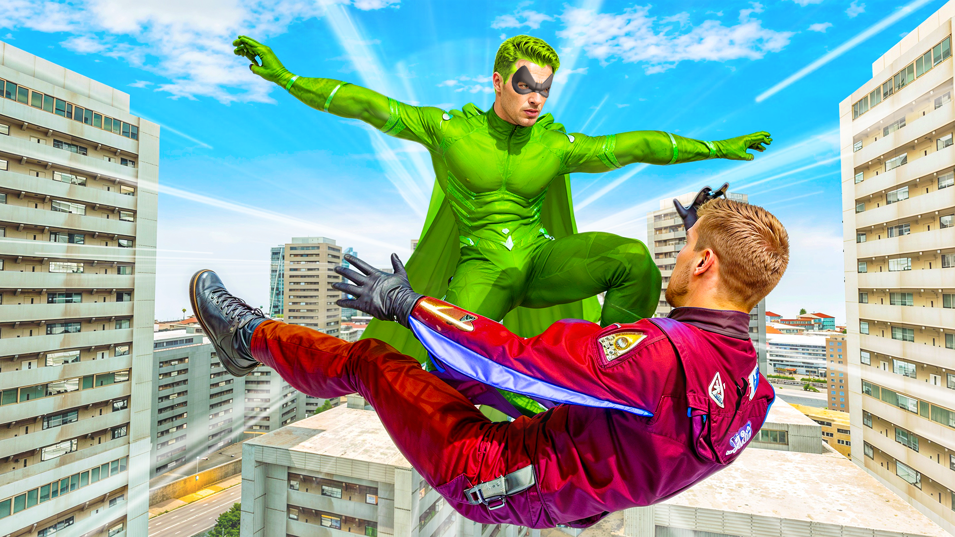 Superhero Battle: Rope Hero Game Screenshot