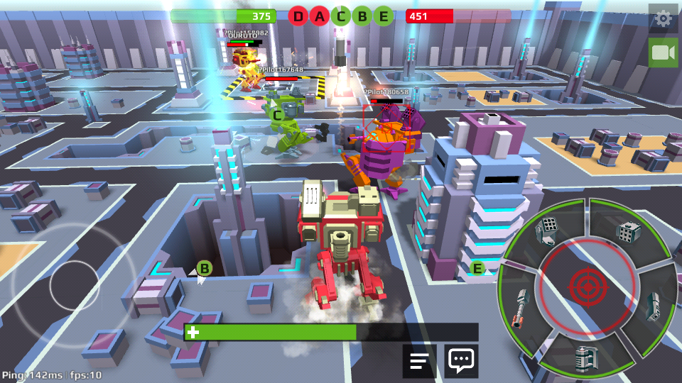 Pixel Robots Battleground Game Screenshot