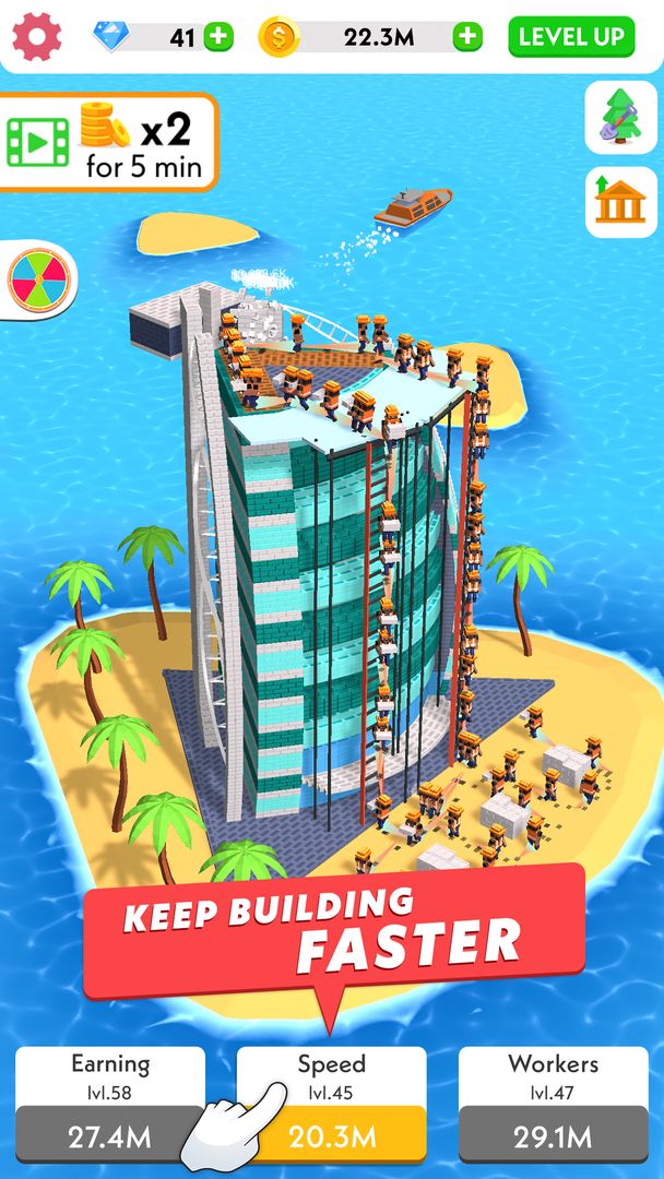 Screenshot of Idle Construction 3D