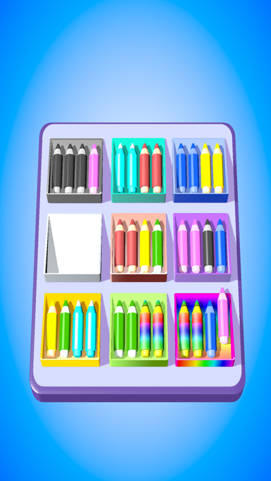 Pencil Sort Game Screenshot