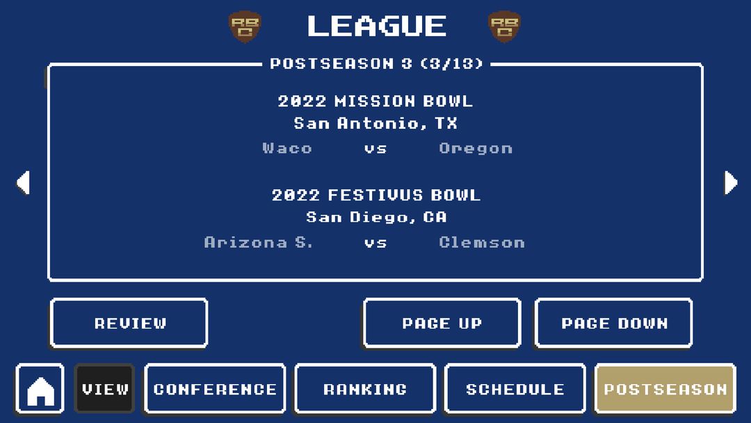 Screenshot of Retro Bowl College