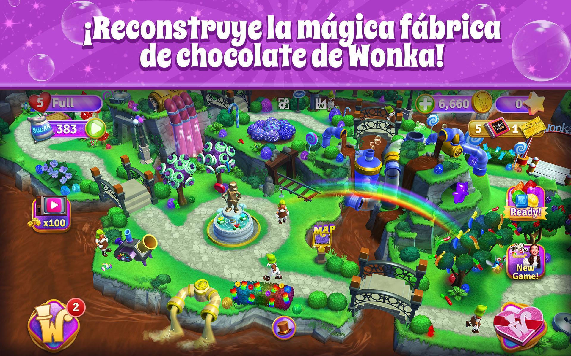 Screenshot 1 of Wonka: Mundo de Dulces Match 3 1.77.2935