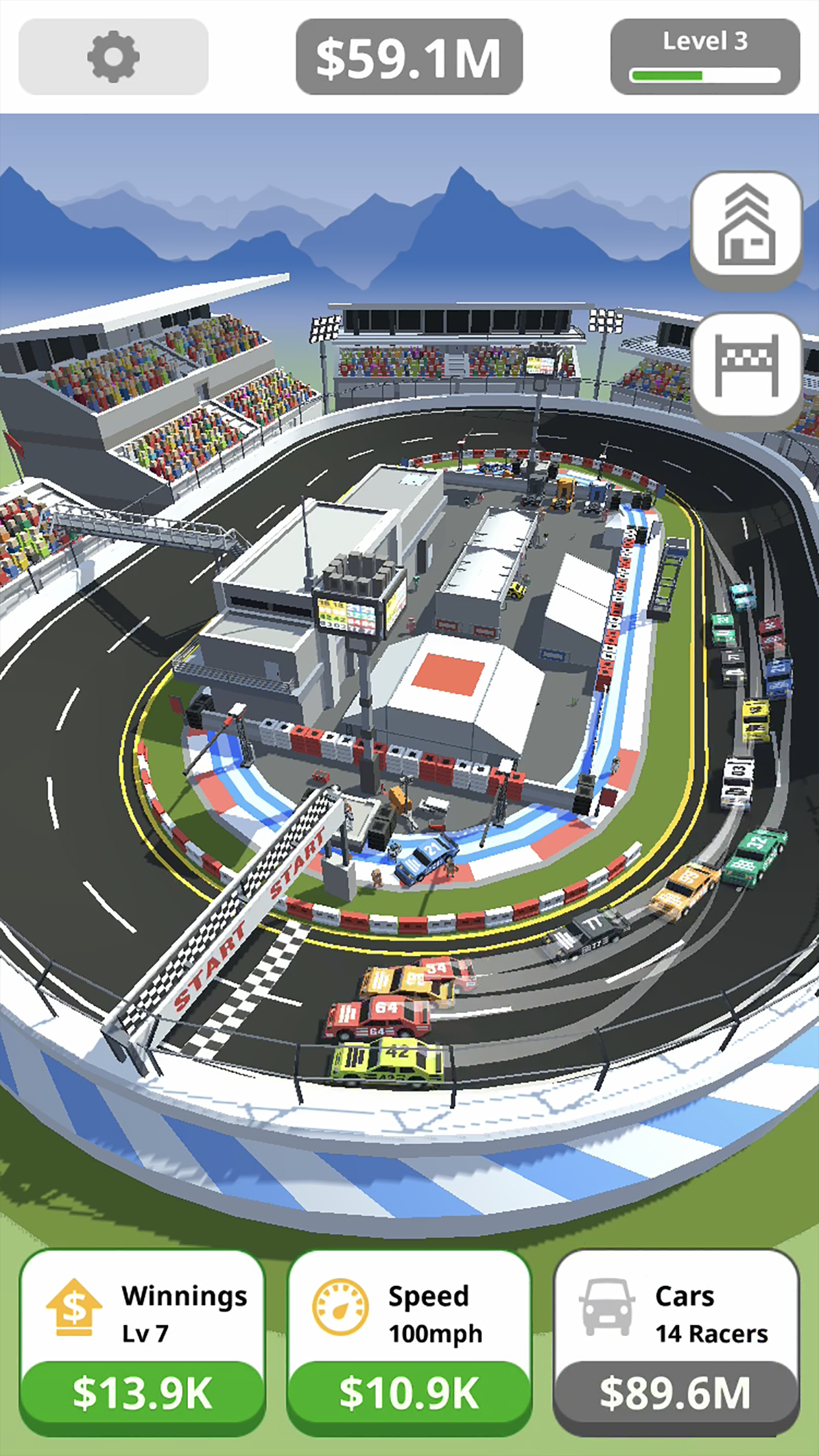 Screenshot 1 of Tap Racing inattivo 3.1.0
