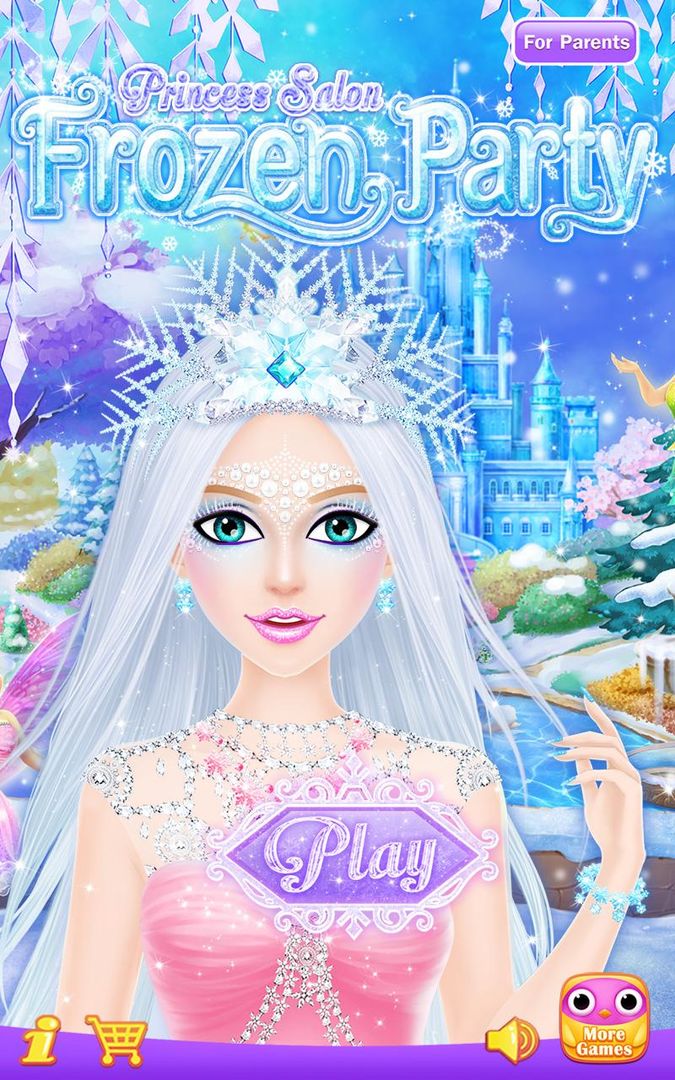 Screenshot of Princess Salon: Frozen Party