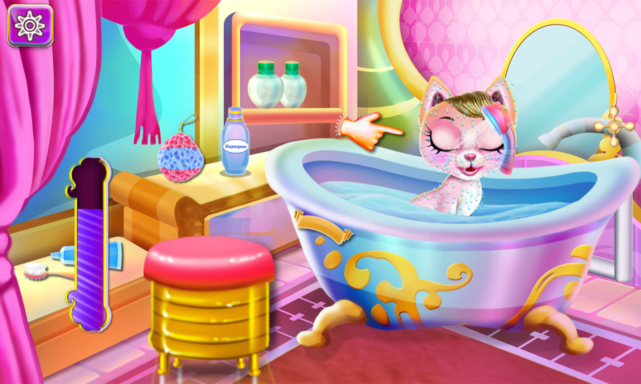 Princess Kim and Her Cute Kitty Cat Game Screenshot