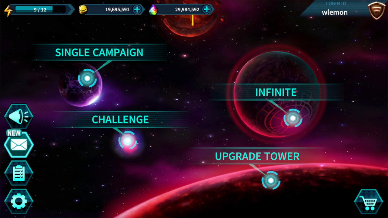 Captura de Tela do Jogo Tower Defense: Infinite War