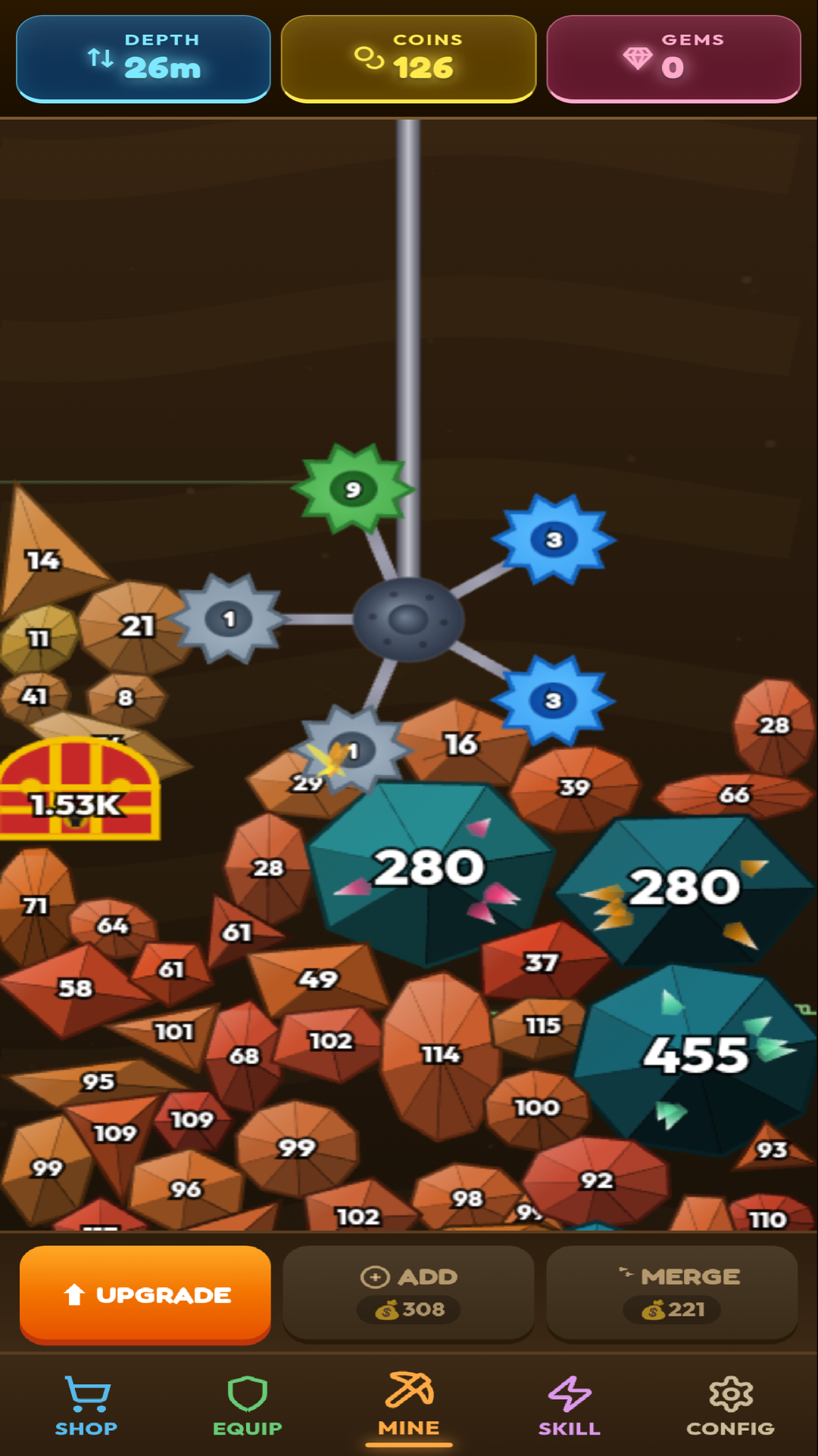 Cuplikan Layar Game Spin Dig Idle