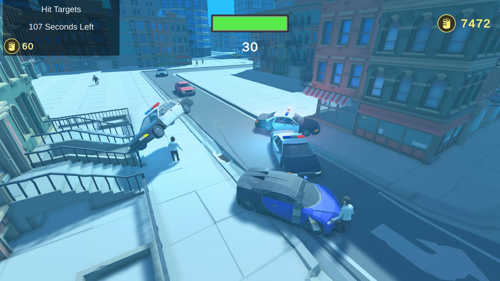 3D Night City: 2 Player Racing .