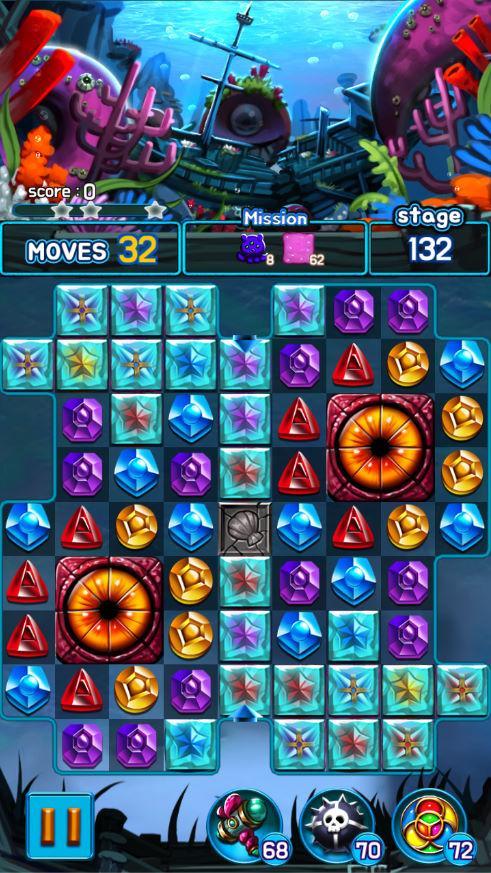 Jewel Kraken: Match 3 Jewel Blast ภาพหน้าจอเกม