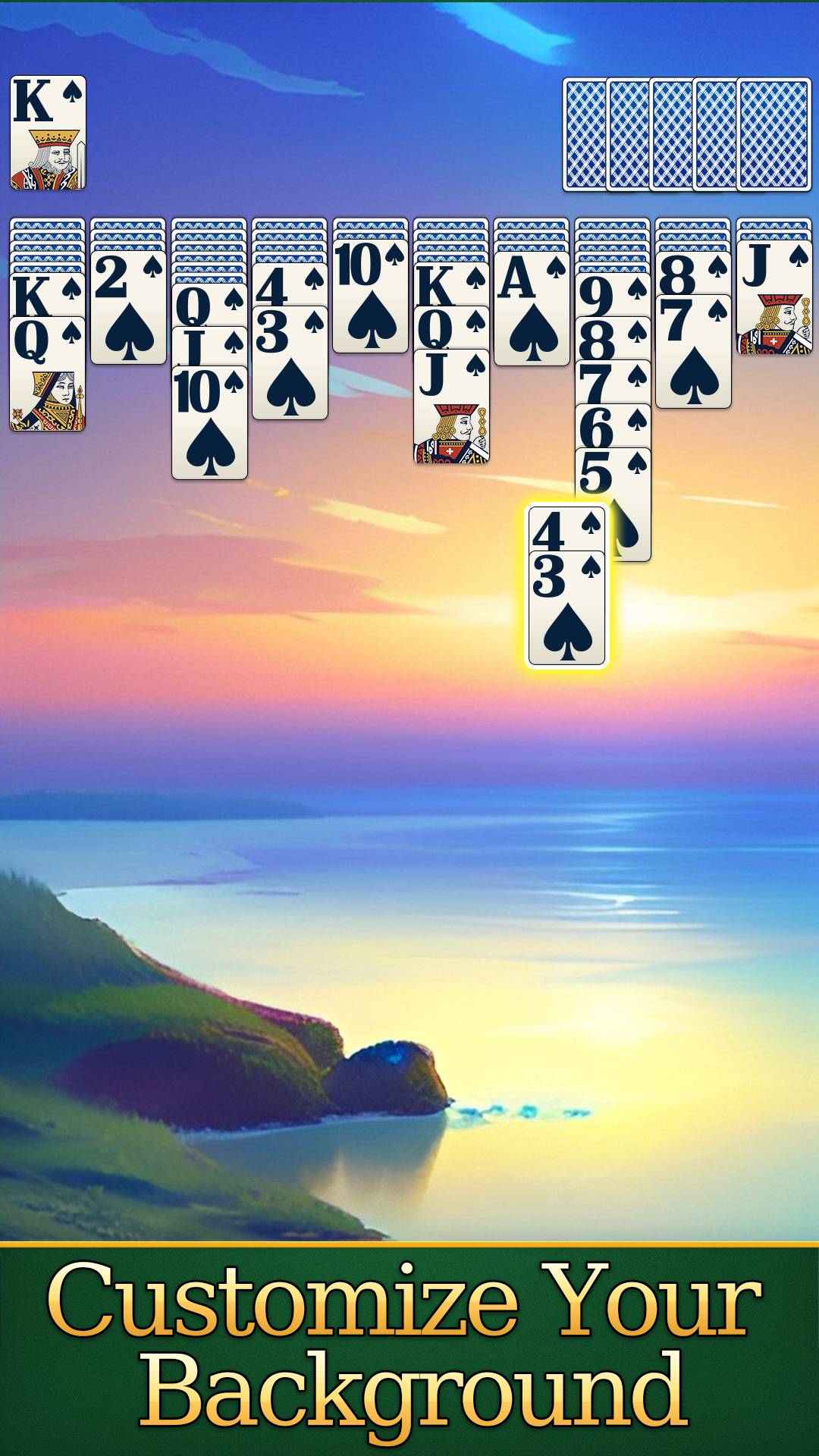 Spider Solitaire Card Games Game Screenshot