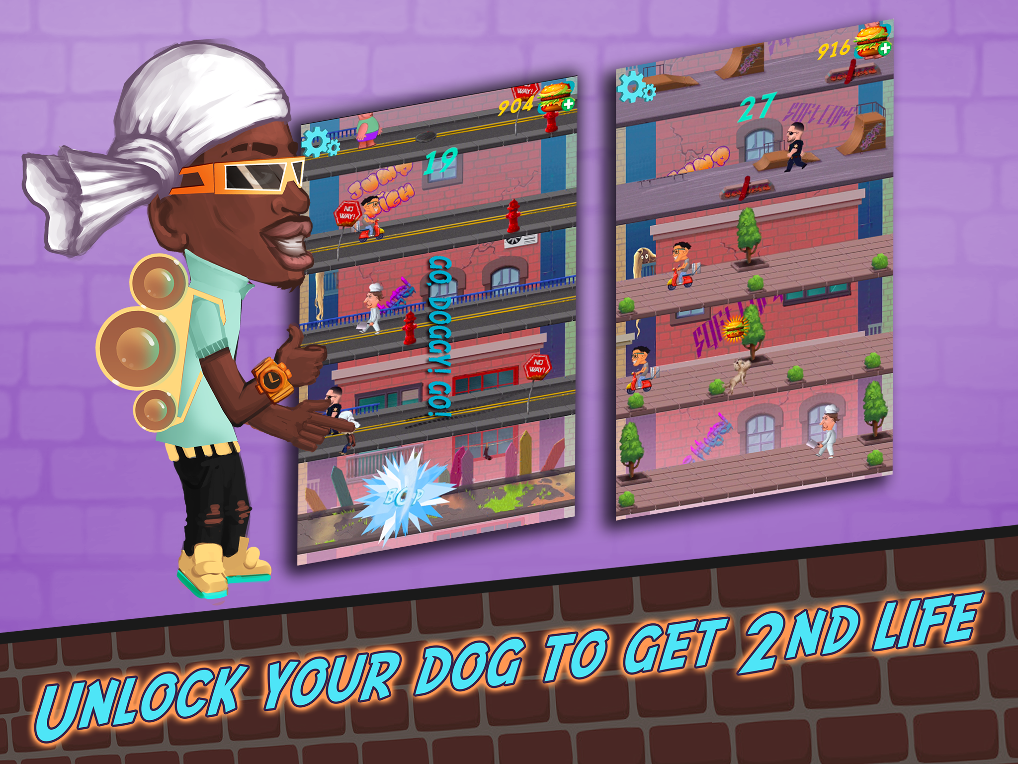 Burger Jump 게임 스크린샷