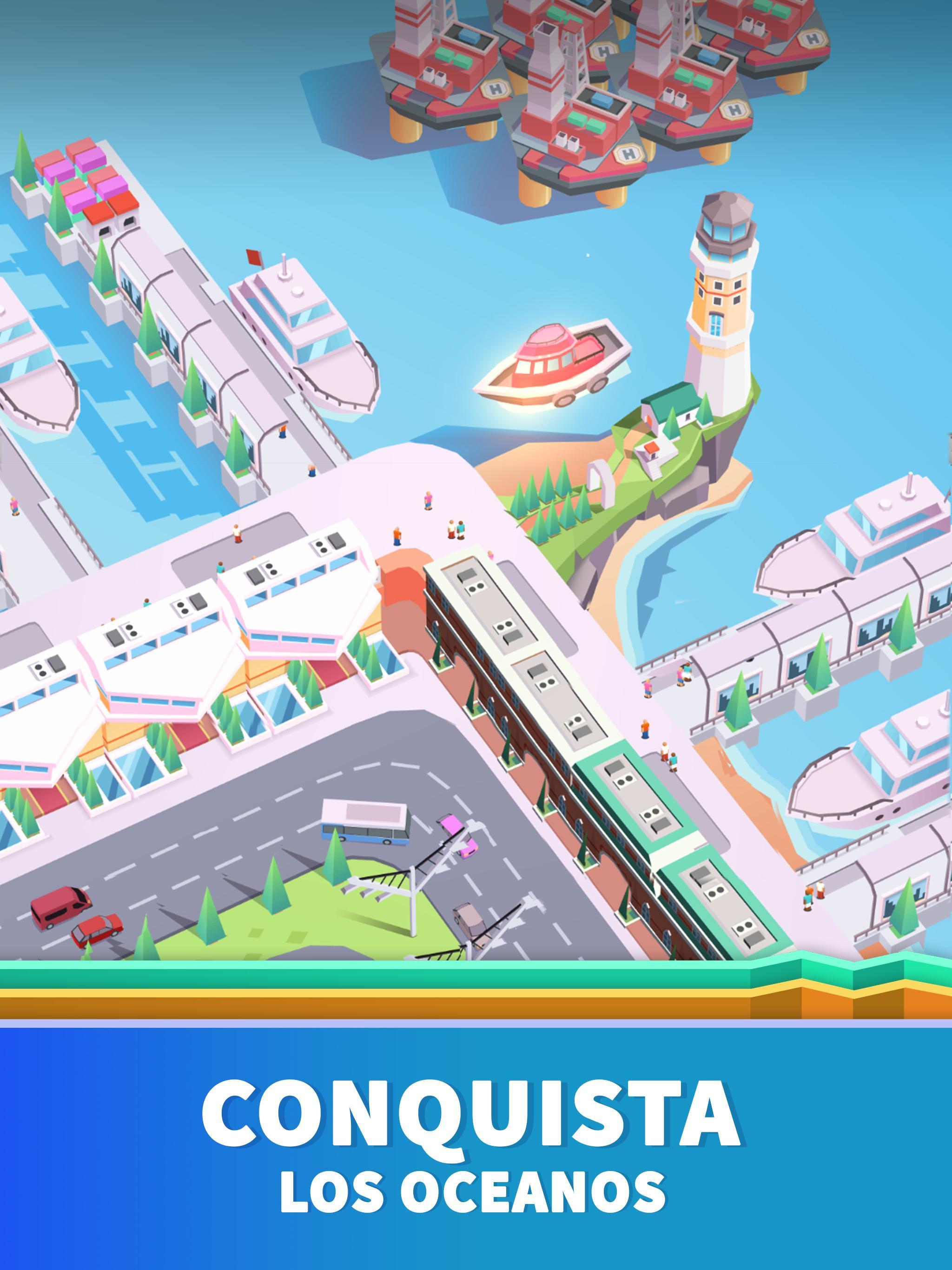 Captura de Pantalla del Juego Idle Harbor Tycoon - Juego de 