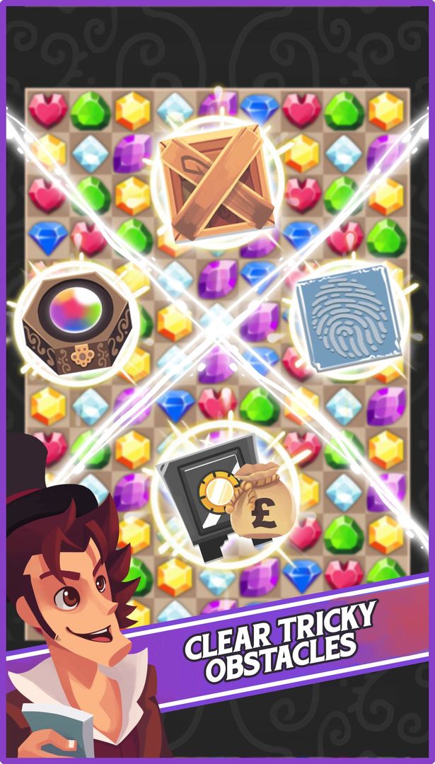 Stolen Jewels: Match 3 Puzzle screenshot game