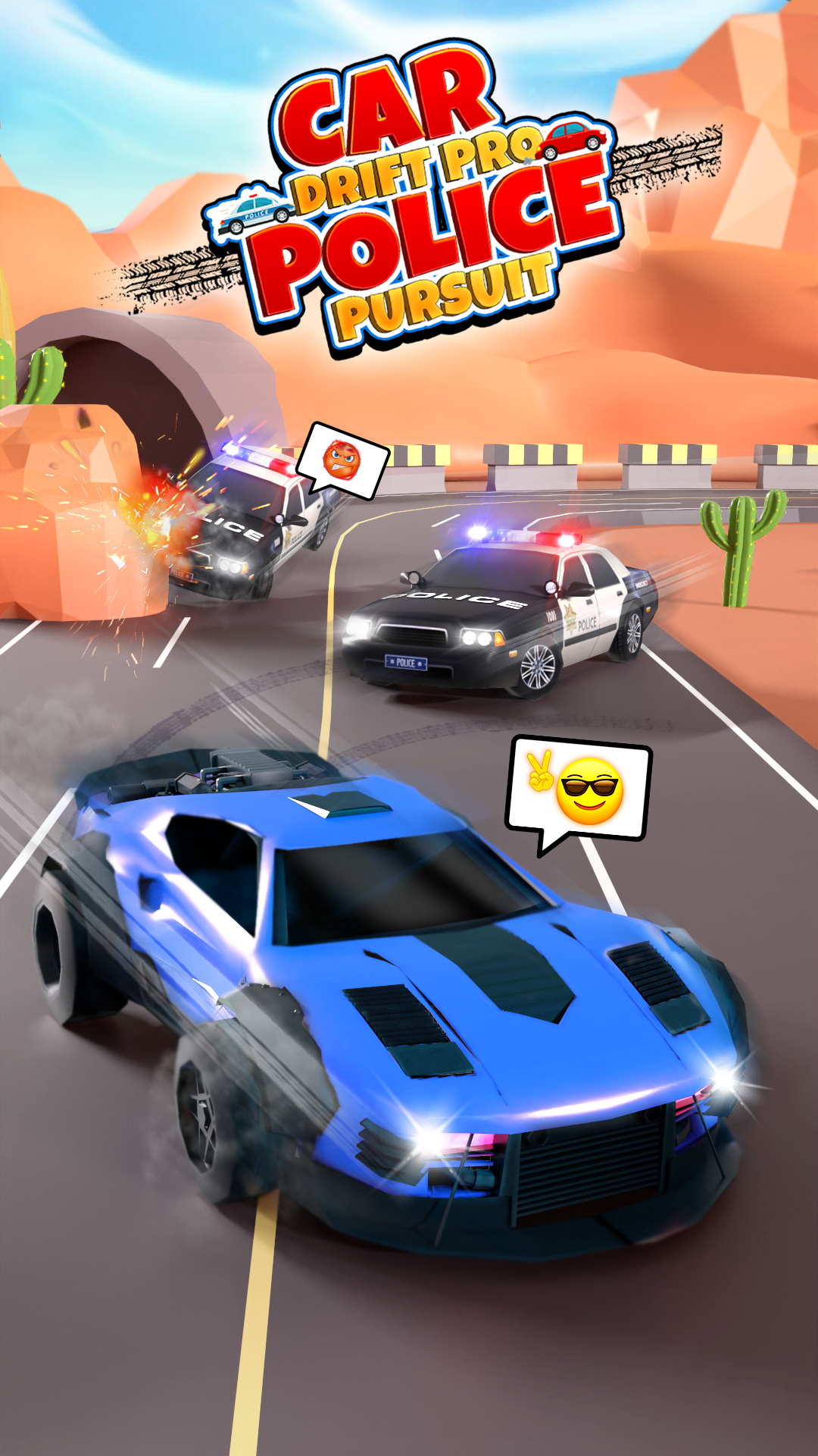 Captura de Tela do Jogo Car Drift Pro - Police Pursuit