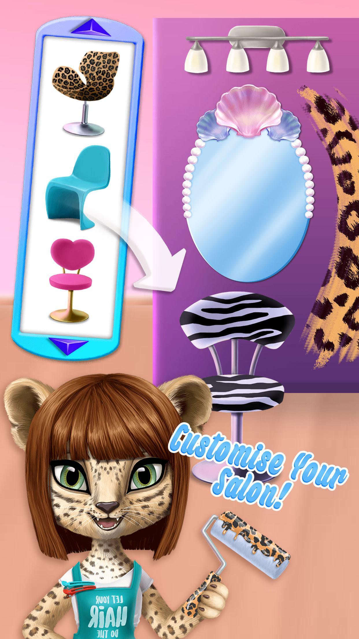 Captura de Tela do Jogo Amy's Animal Hair Salon