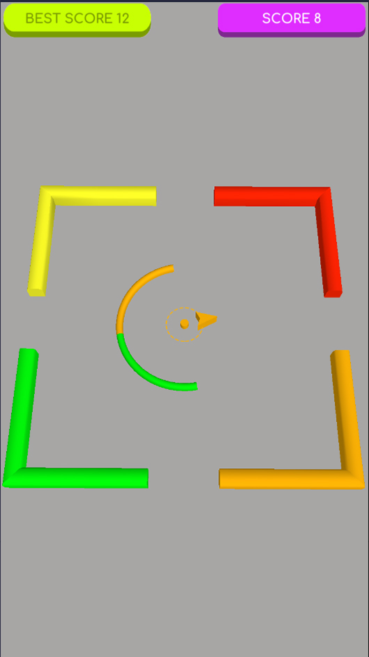 Hyper Color Rush ゲームのスクリーンショット