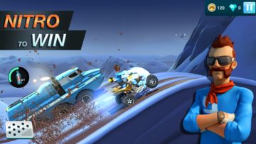 Cuplikan Layar Game MMX Hill Dash 2 – Offroad Truck, Car & Bike Racing