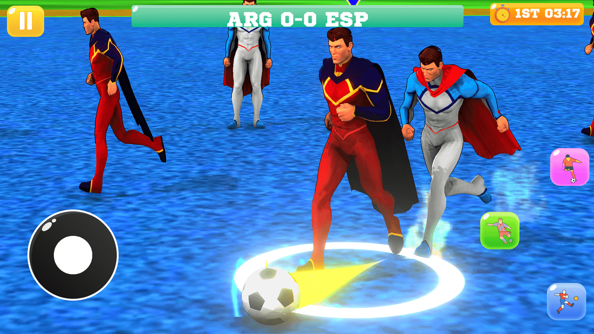 Football Superhero Soccer Game ภาพหน้าจอเกม