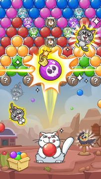 Bubble Shooter - Cat Rescue Game Screenshot