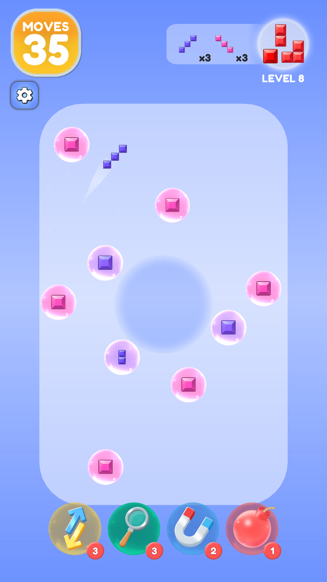 Color Block Bubble Merge Game Screenshot