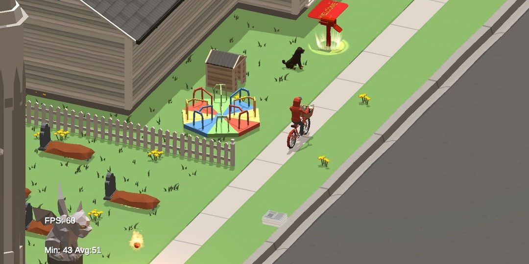 Paper Delivery Bike screenshot game