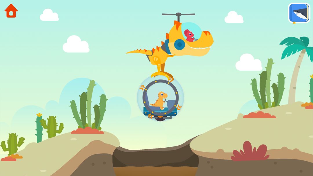 공룡 과학 조사선 - 자연 과학 어린이 교육 게임 게임 스크린 샷