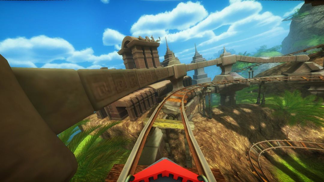Screenshot of Roller Coaster VR attraction