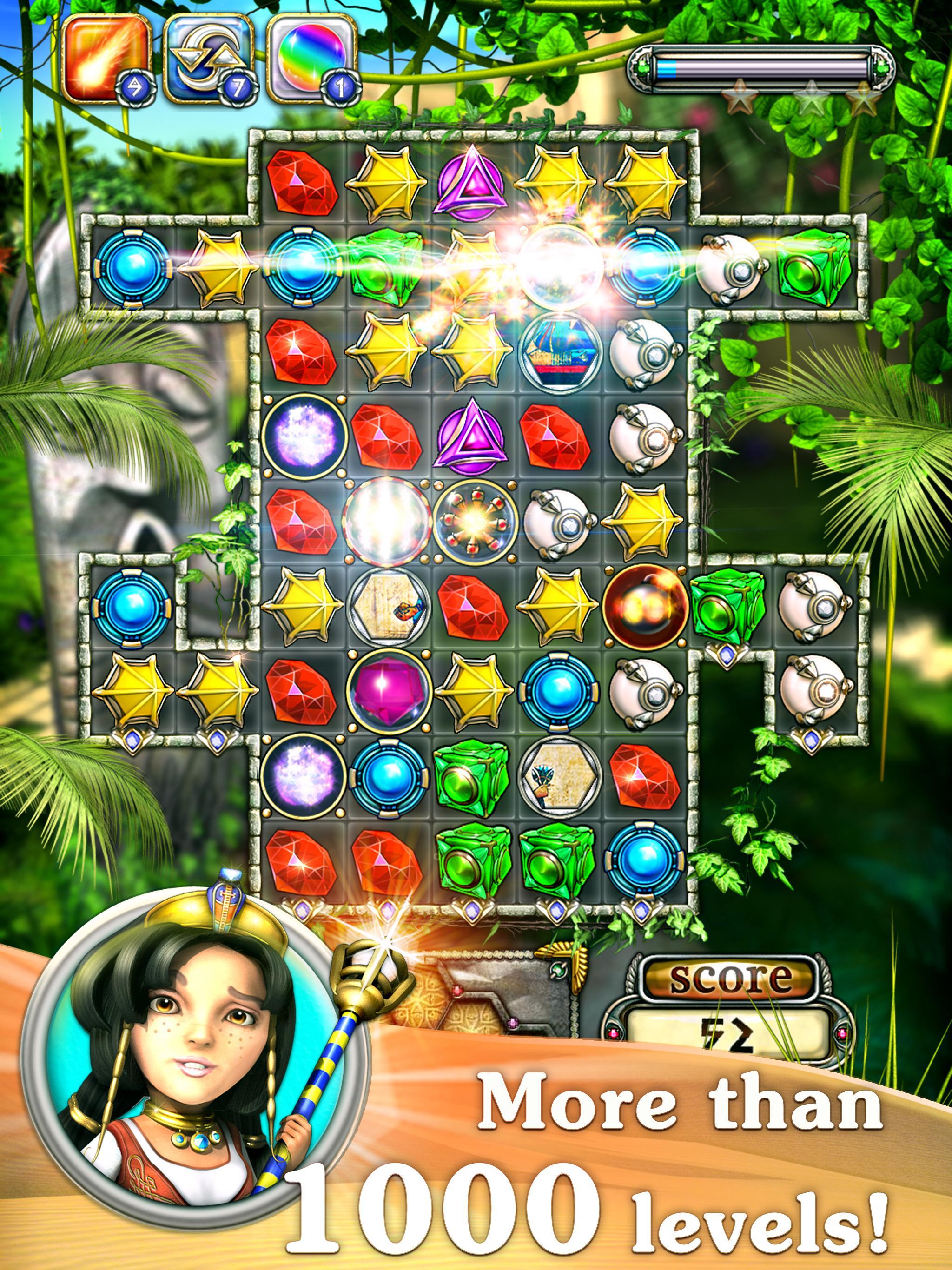 Jewellust Endless: match 3 Game Screenshot