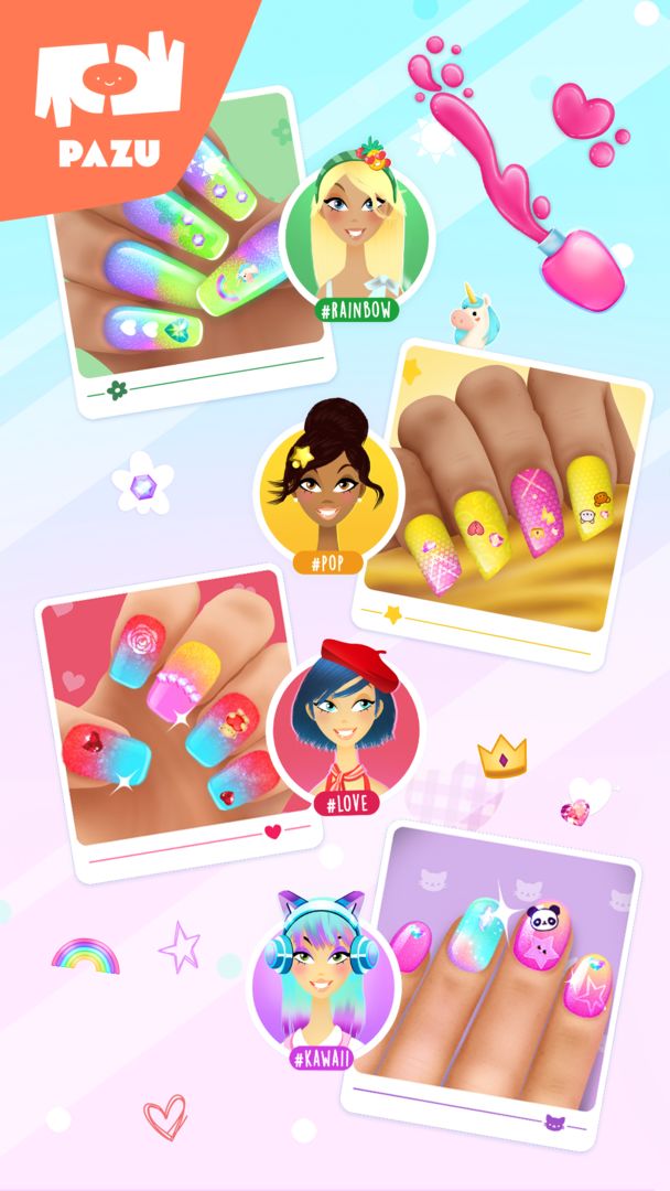 Girls Nail Salon - Kids Games screenshot game