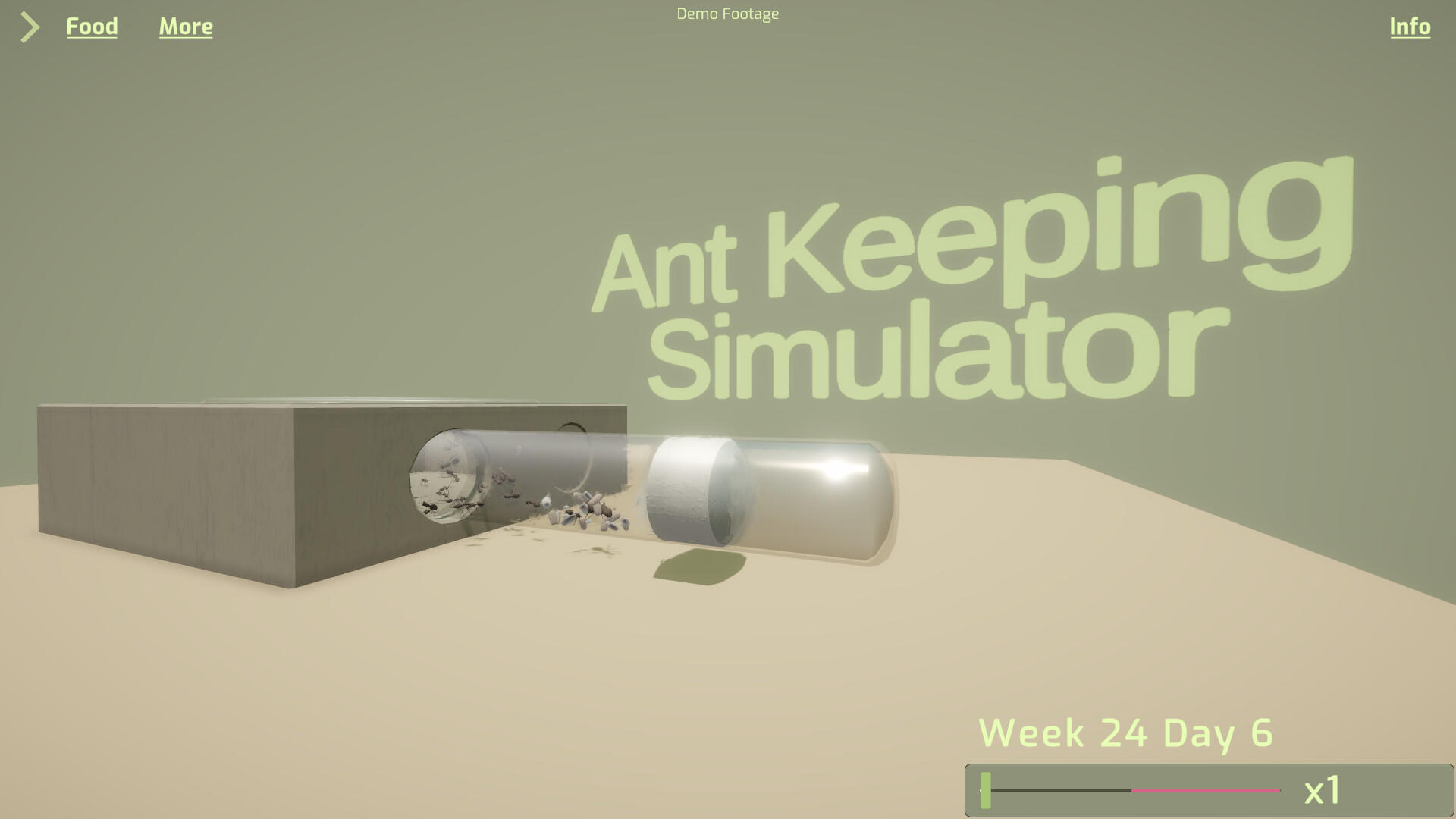 Screenshot 1 of Simulador de manutenção de formigas 
